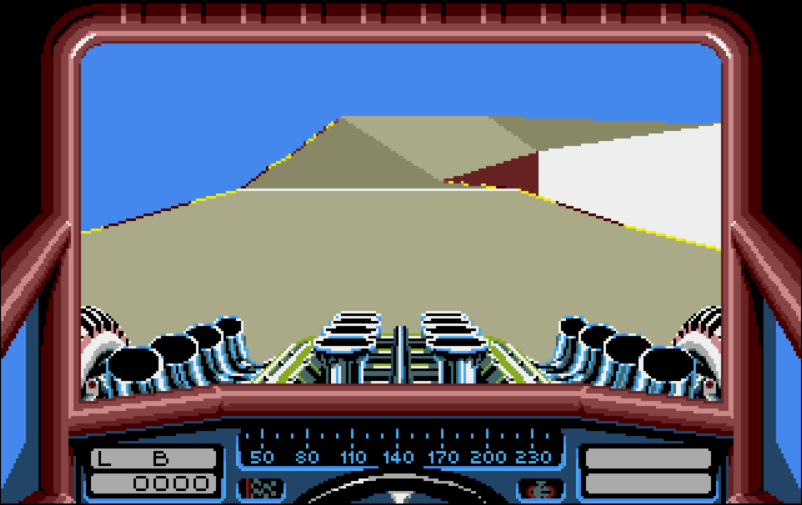 Stunt Car Racer - Atari ST game screenshot (1989) by Micro Style